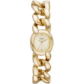 Watch strap (Strap + Case combination) Fossil ES3460 Stainless steel Gold Toned 7mm